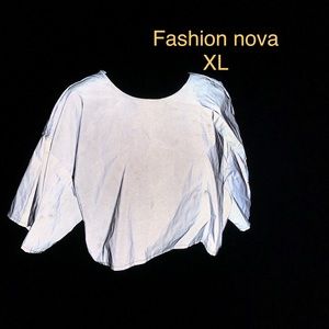 Reflective crop top